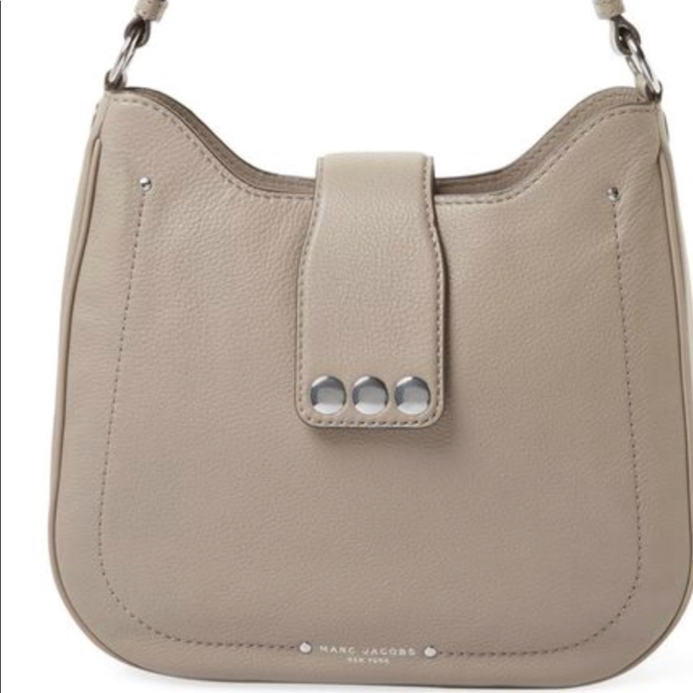 MARC JACOBS Studs Hobo Cement Leather Shoulder 👜